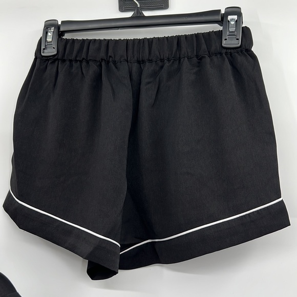 🆕Generation Love Lenox Black White Pajama Set Shorts Pockets Lounge Sleepwear - Picture 6 of 16